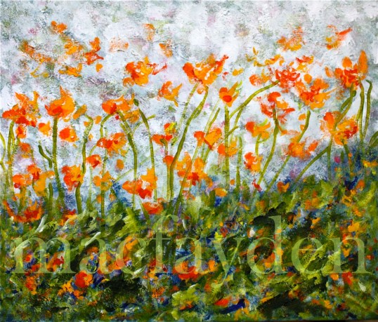 orange flowers F